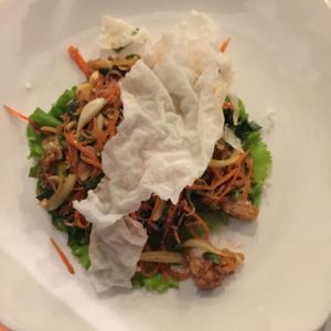 vegan salad at Indigo Cafe in Luang Prabang