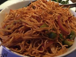 Veg Chili Garlic Noodle (vegan) at Inchin's Bamboo Garden in Scottsdale