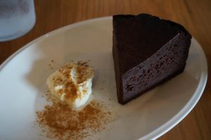 Chocolate tart. at Trim in Tokyo