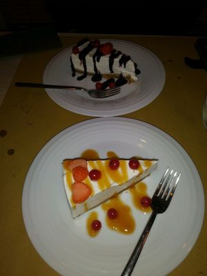 cheese cake at Bioveggy in Florence