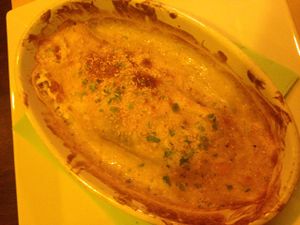 crepe with mushroom and leeks  at Bioveggy in Florence