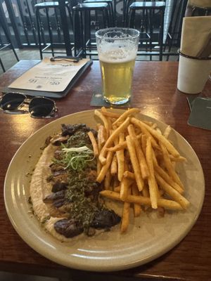 Lions mane steak  at My Beer Dealer - Alfred St Bar & Bottlo in Fortitude Valley