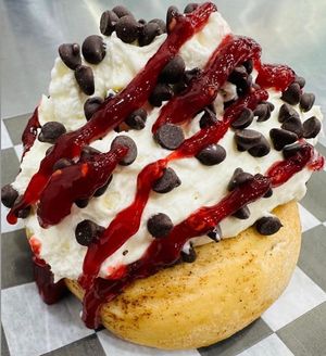 Old Skool with Chocolate Chips and Raspberry Jam! at Cinnaholic - Rochester in Rochester