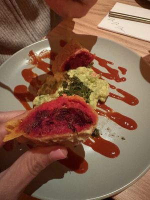 Empanadas with guac  at Jajaja Mexicana in Miami