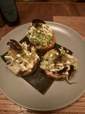 Tostaditas de masa - sooo yummy   at Jajaja Mexicana in Miami