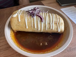 Chimichanga! 🌯  at Jajaja Mexicana in Miami