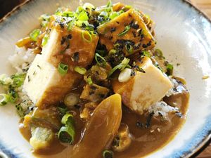 Tofu Curry at Hokkaiya Japanese Restaurant in Hamilton