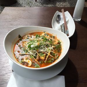 vegan soup, plenty of tofu! at Sala in Berlin