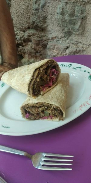 The legendary Durum at Vegan Community Kitchen in Istanbul