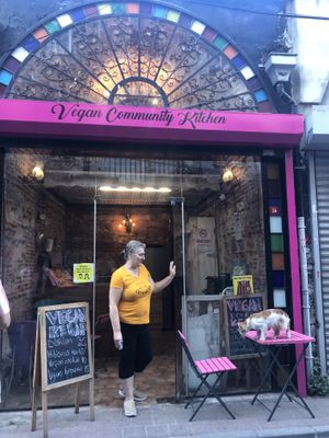 The place!  at Vegan Community Kitchen in Istanbul
