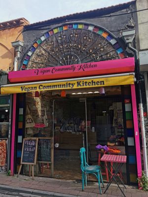Cute restaurant! at Vegan Community Kitchen in Istanbul