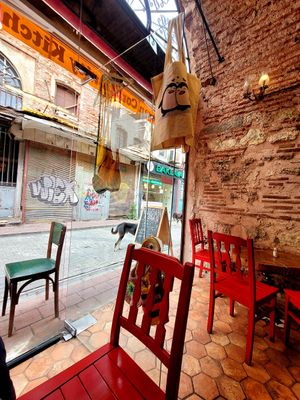 Inside at Vegan Community Kitchen in Istanbul