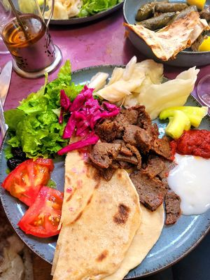 Doner at Vegan Community Kitchen in Istanbul