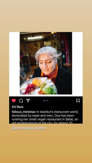 Women owned Vegan restaurant at Vegan Community Kitchen in Istanbul