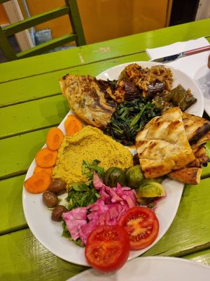 $20 USD for yesterdays veg - 'meze' apparently - dreadful at Vegan Community Kitchen in Istanbul