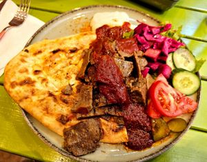 Doner at Vegan Community Kitchen in Istanbul