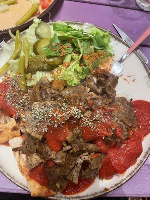 Vegan kebab  at Vegan Community Kitchen in Istanbul