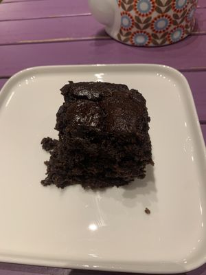 Almond flour brownie  #Veganuary at Vegan Community Kitchen in Istanbul