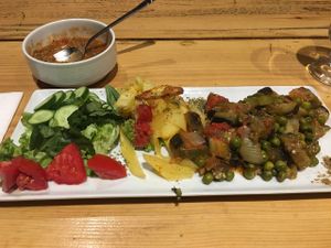 Aubergine at Vegan Community Kitchen in Istanbul