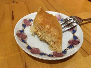 Vegan baklava at Vegan Community Kitchen in Istanbul
