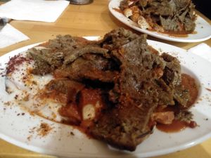 Seitan kebap at Vegan Community Kitchen in Istanbul