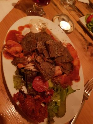 Vegan döner (seitan) at Vegan Community Kitchen in Istanbul