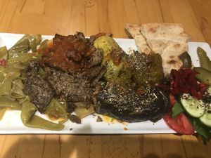 A bit of everything  at Vegan Community Kitchen in Istanbul