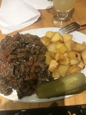 Döner plate  at Vegan Community Kitchen in Istanbul