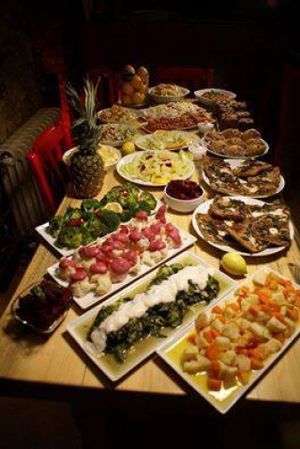  vegan open buffettt  at Vegan Community Kitchen in Istanbul