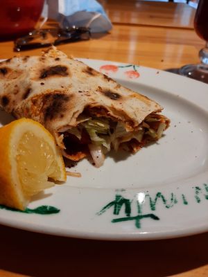 Then roll it and eat! at Vegan Community Kitchen in Istanbul