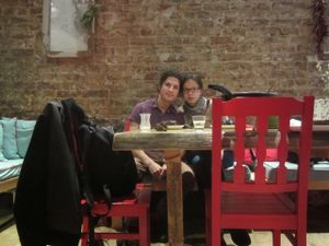 our farewell party :) at Vegan Community Kitchen in Istanbul