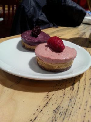 Raw vegan cake at Vegan Community Kitchen in Istanbul