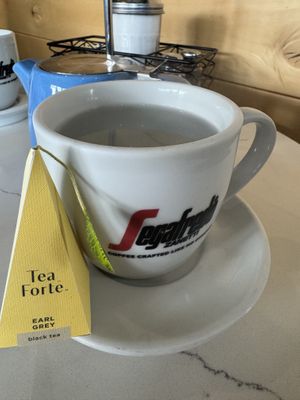 Tea with oat milk   at French Riviera Bakery Cafe in Houston