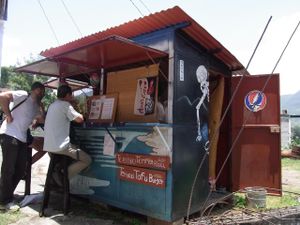 japanese stand at Kámui in San Pedro La Laguna