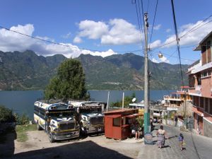 the lake Atitlan at Kámui in San Pedro La Laguna