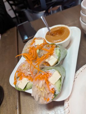 Tofu spring rolls at Thai Delight Bistro in Wilsonville