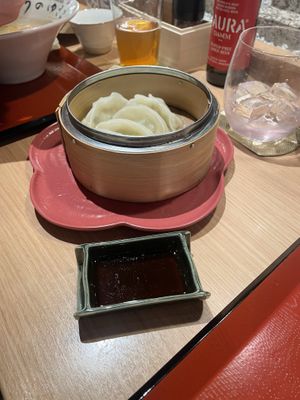 Steamed gyoza  at Uno Ramen - Kyoto Station in Kyoto