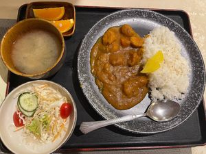 Curry Rice Set RM16 - request for no dressing on salad
 at Kinzen-tei in Subang Jaya