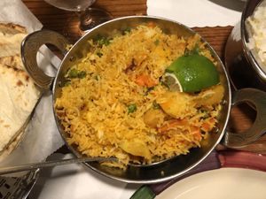 Vegetable Bryani  at Bombay House in Provo