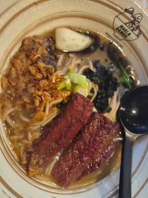 Black garlic tonkatsu ramen at Maki & Ramen in Nottingham