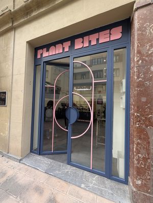 outside at Plant Bites in Bilbao