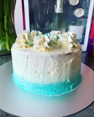 Small birthday celebration cake  at The Tree Rooms in Newcastle Upon Tyne