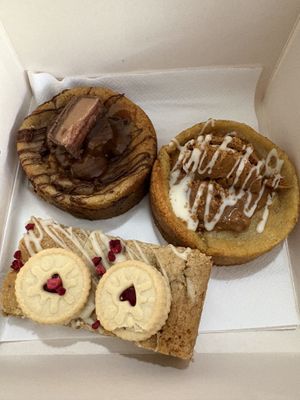 Deep dish cookies & Jammie Dodger blondie  at The Tree Rooms in Newcastle Upon Tyne