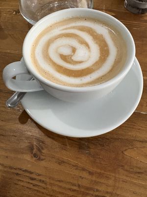 Almond latte  at The Tree Rooms in Newcastle Upon Tyne