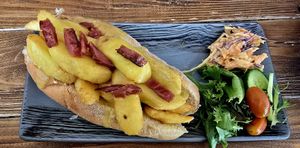 .....and a chip butty cause I am a piglet!!! at The Tree Rooms in Newcastle Upon Tyne