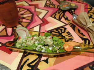 Special hors d'ouvre at Maia's restaurant at Maia's Restaurant in Puerto Vallarta