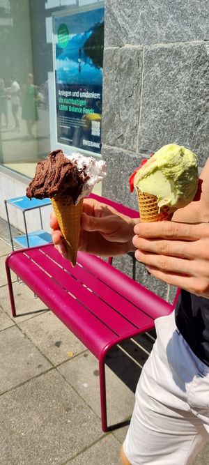 It was very creamy :) at Cafe Kaiserbau in Stuttgart