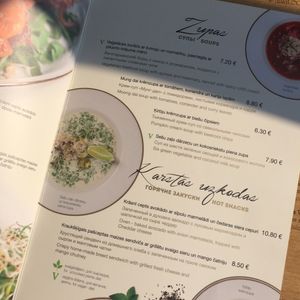 selection of soups & hot snacks (Aug '15) at Buddha Restorans in Riga