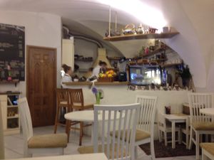 Open kitchen at Namai in Vilnius