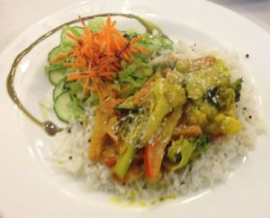 very good vegan curry at Namai in Vilnius